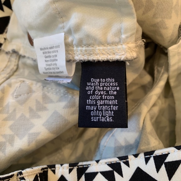 J. Crew Black and White Geometric Print Toothpick Jeans - Picture 7 of 11